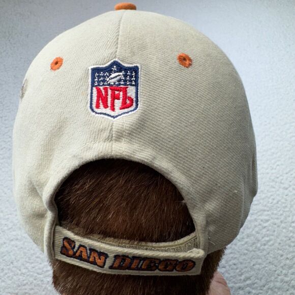 Tampa Bay‎ Buccaneers Hat Cap Strap Back Beige Super Bowl San Diego 2003 NFL - Picture 7 of 12